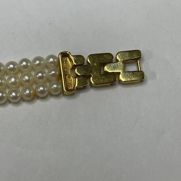 bracelet costume jewelry faux pear and gold tone classic classy preppy - Picture 8 of 12